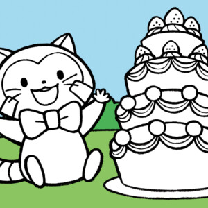 ©NIPPON ANIMATON CO.,LTD
ツール:Photoshop,鉛筆 ©NIPPON ANIMATON CO.,LTD キャラぱふぇプチ ラスカルカフェ_塗り絵